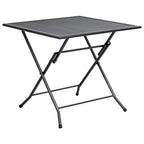 vidaXL Patio Dining Set 5 Piece, Outdoor Dining Set for 4, Table and Chair for Garden Backyard, Dining Chair, Industrial Style, Steel Anthracite