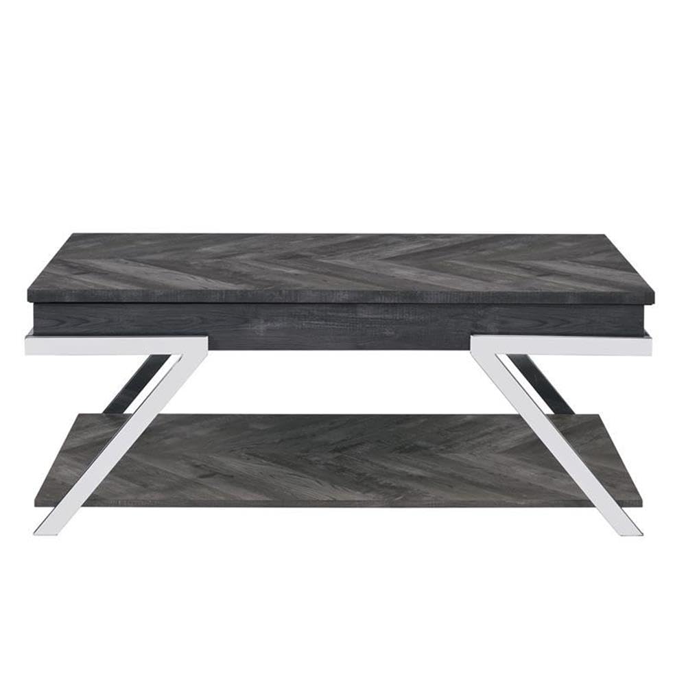 Steve Silver Roma Dark Gray Wood and Laminate 3-Piece Occasional Table Set