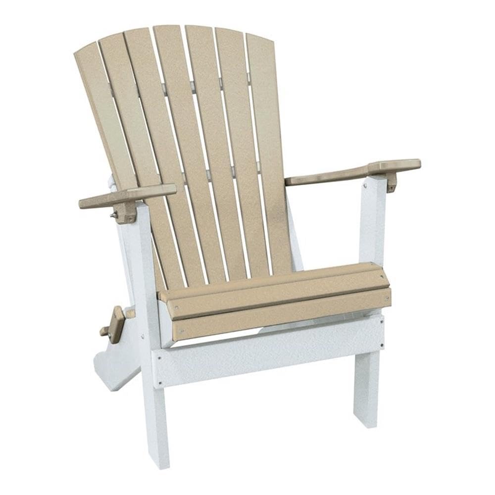 American Furniture Classics 519WWWT Folding Adirondack Chair, Blue and Black
