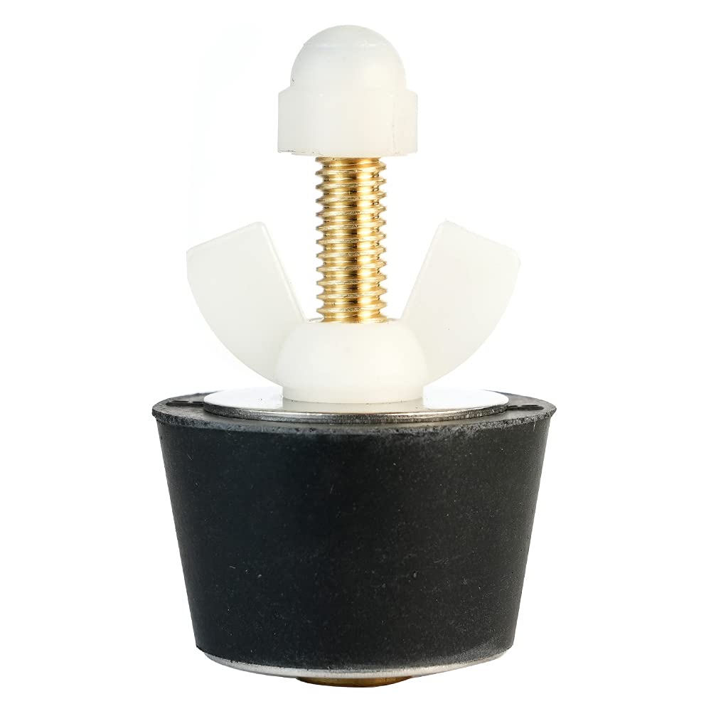 Lamprey Hardware #8 Winter Plug Blow Thru With Schrader Valve For 1.5 Inch Pipe - Lhep8 (1)
