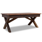 vidaXL Farmhouse-Style Coffee Table | Solid Reclaimed Wood | Sturdy, Rustic and Unique | Easy Assembly, 43.3"x23.6"x17.7" – Rectangular Living Room Centerpiece
