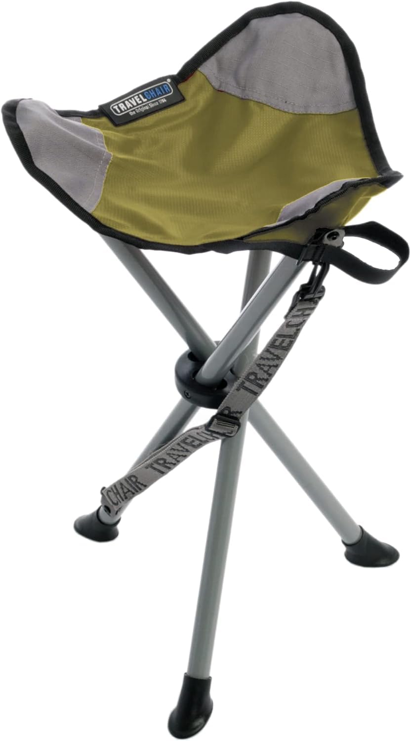 Travel Chair Slacker Tripod Chair for Camping, Lightweight Chair, Adjustable Carry Strap for Easy Transport | Oversized Duck Fee