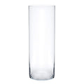 Royal Imports Flower Glass Vase Decorative Centerpiece for Home or Wedding - Cylinder Shape (4 wide x 12 tall, Clear)