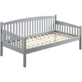 Acme Caryn Wooden Twin Mission Style Daybed with Slightly Curved Back in Gray