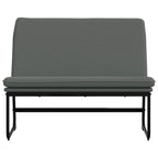 vidaXL Dark Gray Bench | Modern Design Home Furniture | Comfortable and Sturdy Material | Dimensions: 39.4 x 29.5 x 29.9 inches | California Proposition 65 Certified