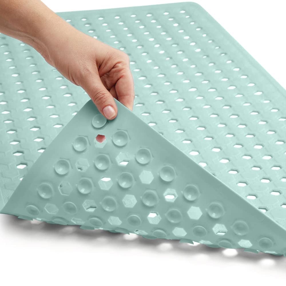 Gorilla Grip Patented Shower and Bathtub Mat, 35x16, Long Bath Tub Floor Mats, Suction Cups and Drainage Holes Keeps Floors Clea