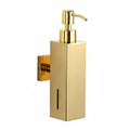TRENDIVIBE Wall Mounted Soap Dispenser Manual Hand Soap Pump Refillable Shower Gel Container for Hotel, Office, Kitchen Polished