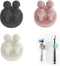 4 Pcs Self Adhesive Toothbrush & Razor Holders Silicone Wall Mounted Hanging Hooks for Bathroom, Kitchen & Office | Waterproof M