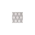 SAFAVIEH Adirondack Collection Area Rug - 4 Square, Light Grey & Black, Modern Geometric Design, Non-Shedding & Easy Care, Idea