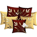 Decor India Cushion Cover Set Of 7 Home Decorative Polyester Throw Pillow Covers For Sofa, Living Room & Bedroom 16X16 Inch Case