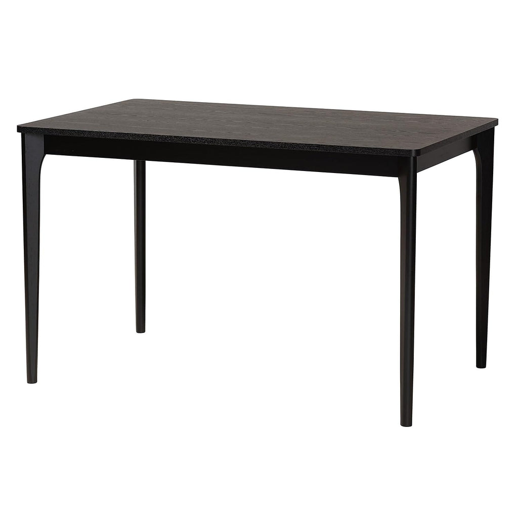 Baxton Studio Tarana 47.2-inch W Dining Set, Cream/Black/Light Brown, 5-Piece (2341329713281HT)