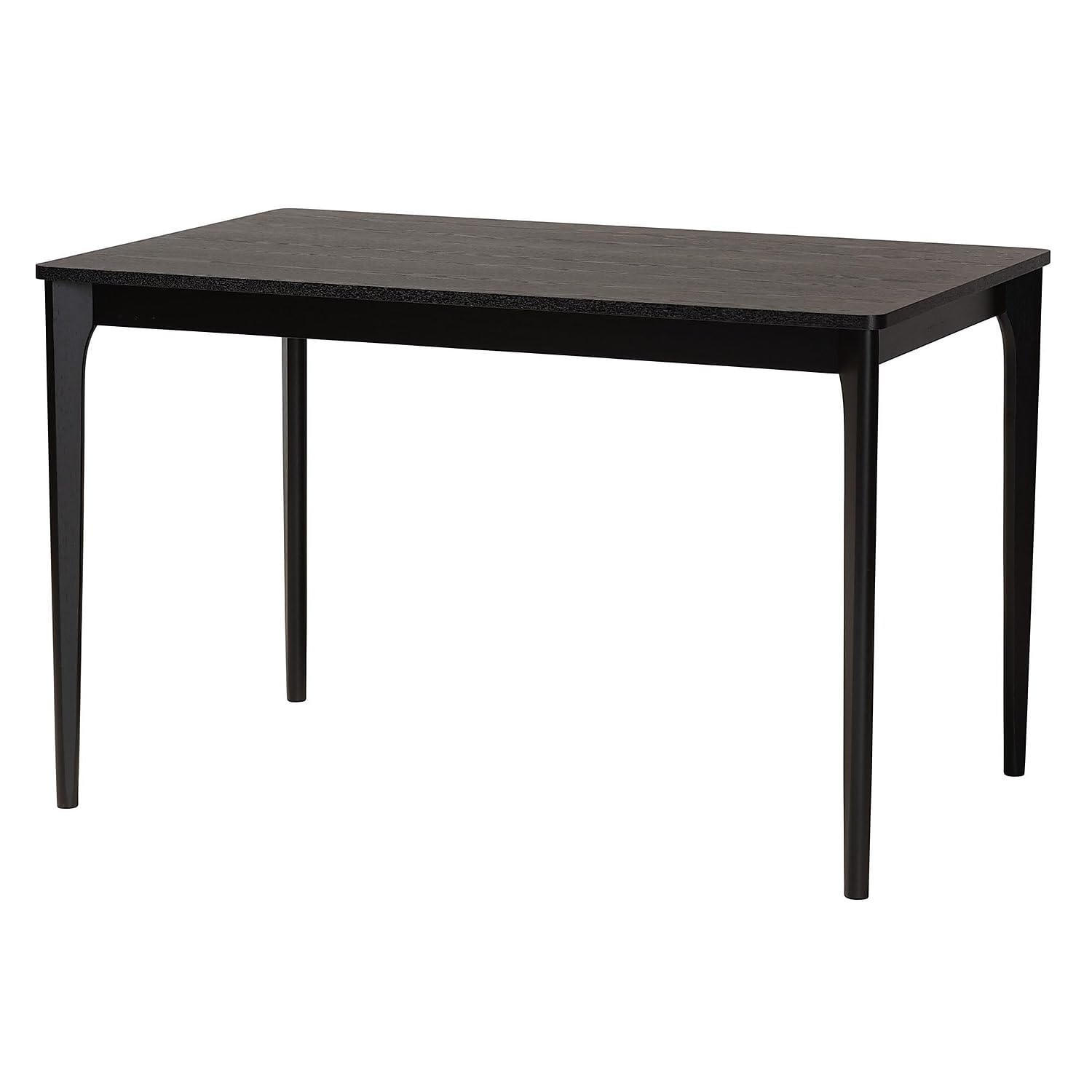 Baxton Studio Tarana 47.2-inch W Dining Set, Cream/Black/Light Brown, 5-Piece (2341329713281HT)