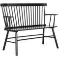 SAFAVIEH American Homes Collection Addison Spindle Back Settee, 0, Black