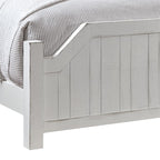Progressive Furniture Elmhurst King Post Bed Distressed Cotton White