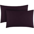 Mellanni Pillow Cases Standard Size Set Of 2 - Pillow Covers - Hotel Luxury Bedding Sheets & Cooling Pillowcases - Wrinkle, Fade, Stain Resistant (Set Of 2 Standard/Queen Size 20'X30', Purple)