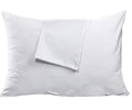 Niagara 4 Pack King Pillow Protectors With Zipper, Premium Cotton Sateen Blend Tight Weave Lab Tested Non Noisy Zip Covers Breat