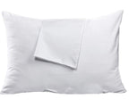 Niagara 4 Pack King Pillow Protectors With Zipper, Premium Cotton Sateen Blend Tight Weave Lab Tested Non Noisy Zip Covers Breat