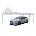 King Canopy True 10-Feet By 20-Feet Universal Canopy, 1 3/8-Inch Steel Frame, 8 Leg, White