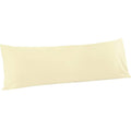 Flxxie Body Pillow Cover - Super Soft Microfiber 20X54 Body Pillow Case - Envelope Closure, Wrinkle, Stain Resistant Ivory Body