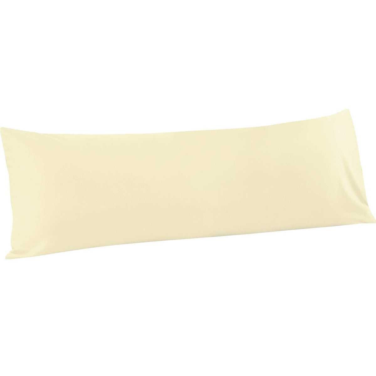 Flxxie Body Pillow Cover - Super Soft Microfiber 20X54 Body Pillow Case - Envelope Closure, Wrinkle, Stain Resistant Ivory Body