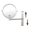 Nicesail 8 Inch Double-Side Wall Mounted Mirror Magnified 10x Makeup and Shaving Mirror Regular View and 10X Magnification, High