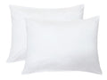 Imaylex Soft 100% Egyptian Cotton Zipper Pillow Case, Cozy And Lightweight Pillowcase, Set Of 2, White, Queen, 20' X 30'
