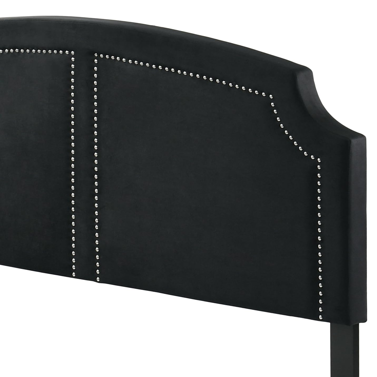 Acme Zeena Queen Bed in Black Velvet