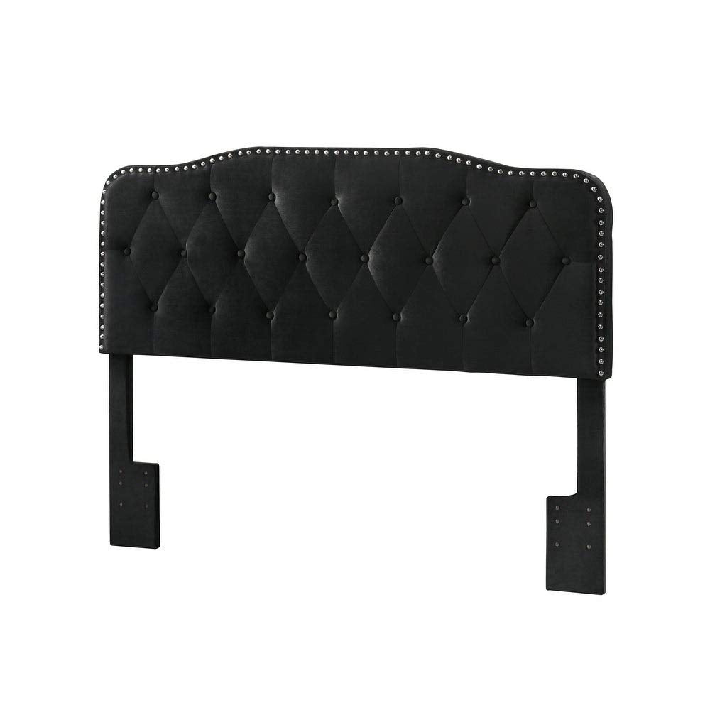 Best Quality Furniture -Hb Queen/Full Size Headboard Only Smoke Grey Fabric Finish