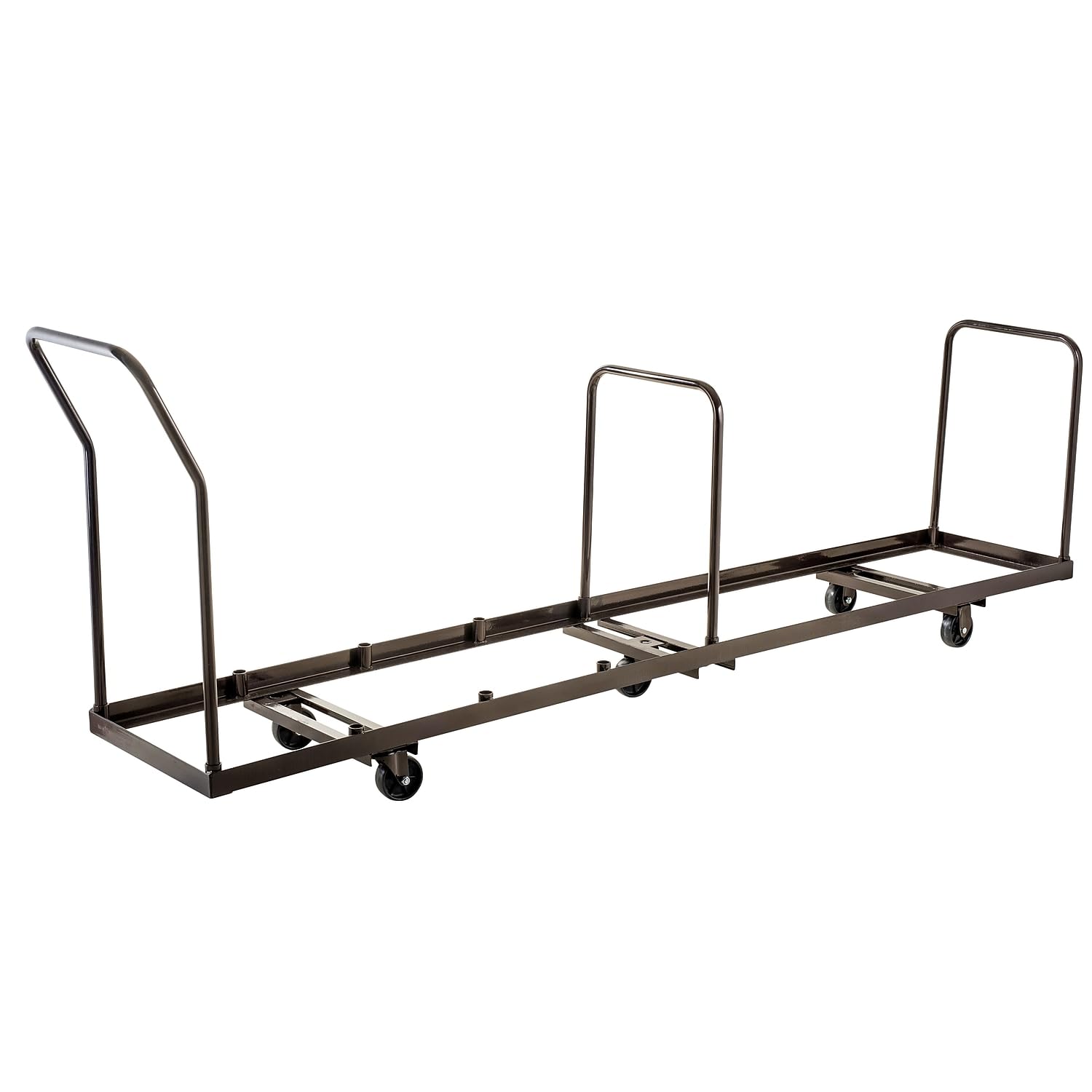 National Public Seating Folding Chair Dolly - Dark Brown, 381/2In.H X 19 1/4In.W X 109 1/2In.D, Model Number Dy50