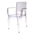 Commercial Seating Products Clear Polycarbonate Dinning Stacking Arms Chair