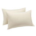 Amazon Basics Standard Pillow Cases Set of 2 - Lightweight, Super Soft Easy Care Microfiber, Beige, 30 L x 20 W, Pillows Not Inc