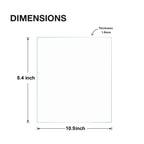 Egofine 8.5X11 Heat-Strengthened Glass Replacement For Picture Frame (Crystal Clear, 2 Pack), Replacement Glass For 8.5 By 11 Ph