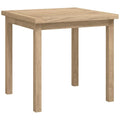 vidaXL Solid Teak Wood Side Table - Versatile Square End Table/Accent Table for Living Room, Office, Bedroom - Sturdy Brown Teakwood, 17.7"x17.7"x17.7"