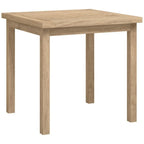 vidaXL Solid Teak Wood Side Table - Versatile Square End Table/Accent Table for Living Room, Office, Bedroom - Sturdy Brown Teakwood, 17.7"x17.7"x17.7"
