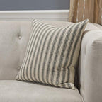Rizzy Home | T11038 | 20"x20" Brown/Neutral Decorative Pillow | Down Fill