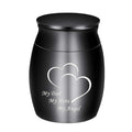 Dletay 1.57 Inches Small Keepsake Urns for Human Ashes Mini Cremation Urns for Ashes Stainless Steel Small Memorial Ashes Holder