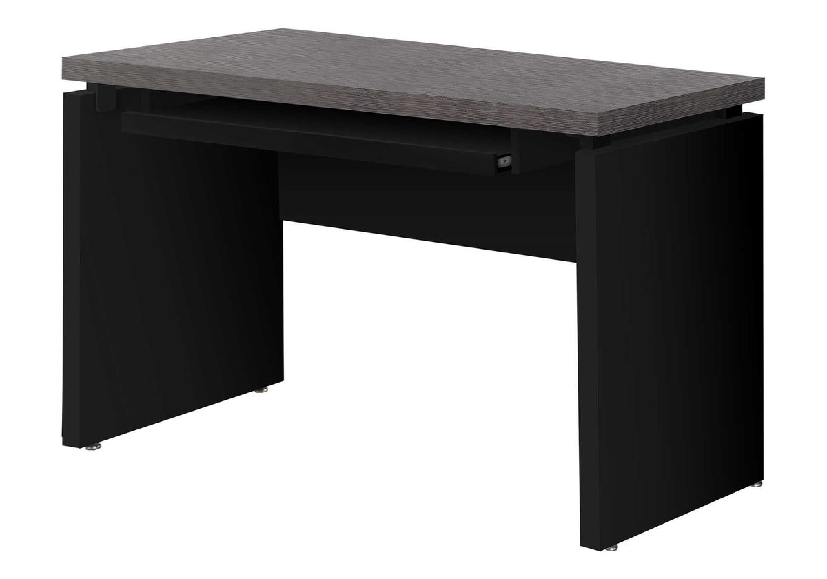 Monarch Specialties I 7439 Computer Desk, Home Office, Laptop, 48' L, Work, Laminate, Black, Grey, Contemporary, Modern