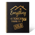 THEBESTU Everything I Touch Truns to Sold 160 Pages Blank Spiral Notebook, Funny Real Estate Agent Gifts for Salesman, Realtor G