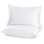 EIUE Memory Foam Pillow Contour Cervical Orthopedic Pillow for Neck and Shoulder Pain, White, Queen