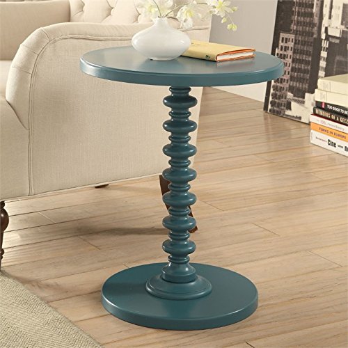 Acme Acton End Table In Teal