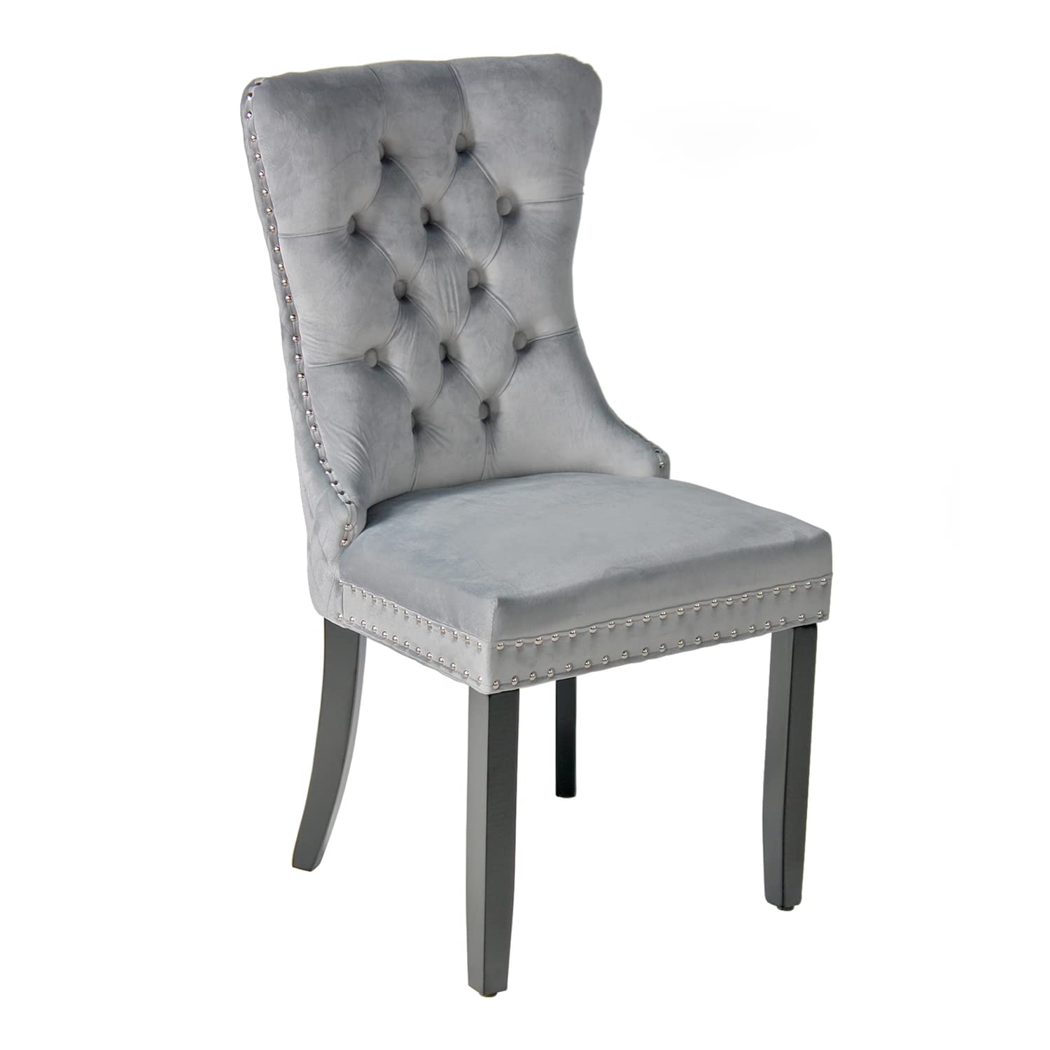 Better Home Products Sofia Velvet Upholstered Tufted Dining Chair Set - Thumbnail 2