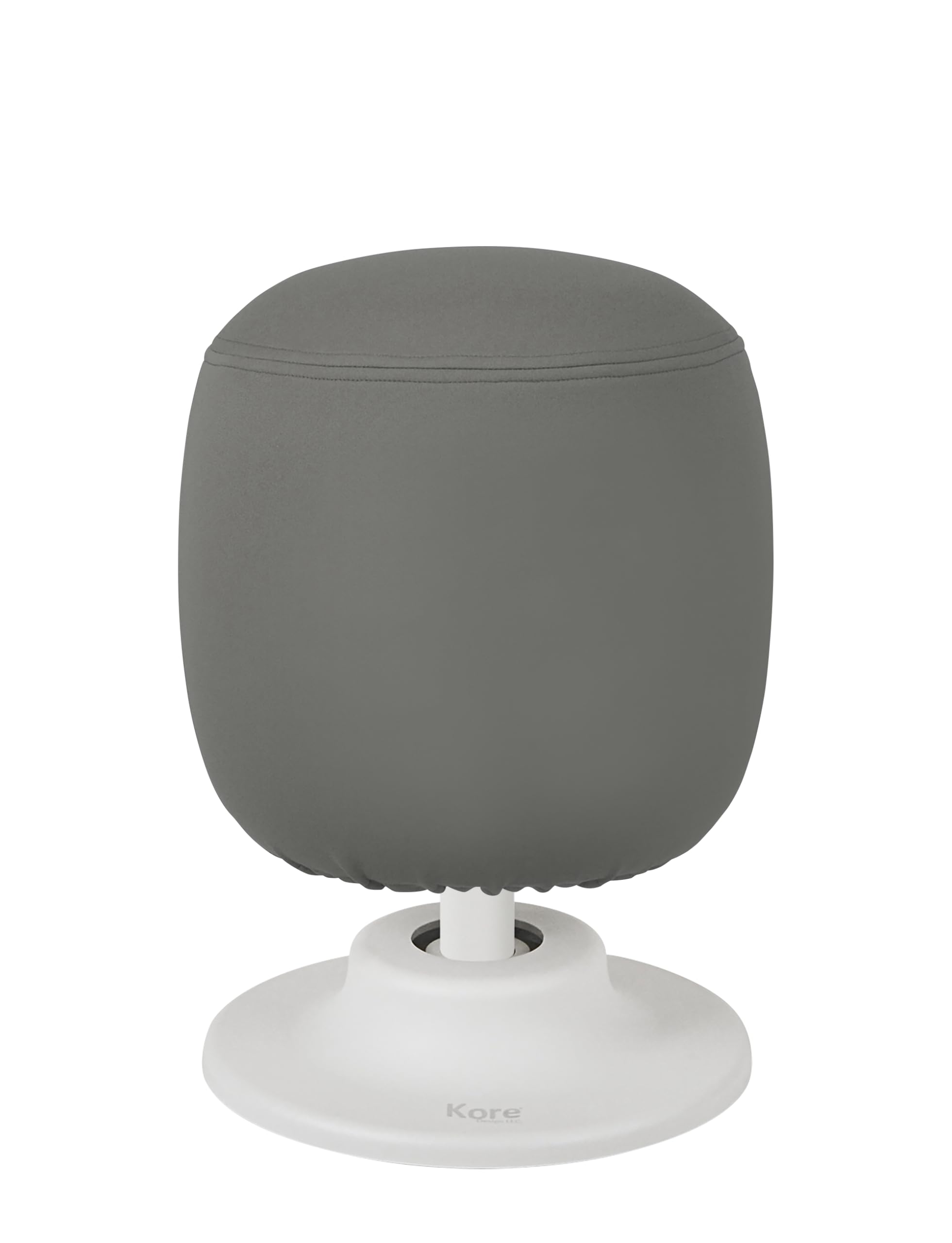 KORE Design Kids Adjustable Pivot Stool, Waterproof Fabric Desk Chair Comfy for Students, Kid Computer Chair for School, Home, Active Sitting, ADD/ADHD, Autism, Girls/Boys, Tall (16.5-21”), Grey