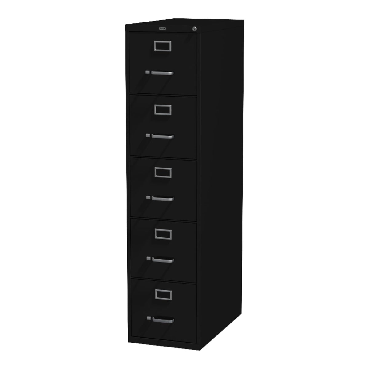 Lorell Commercial Grade Vertical File Cabinet - 5-Drawer, Black