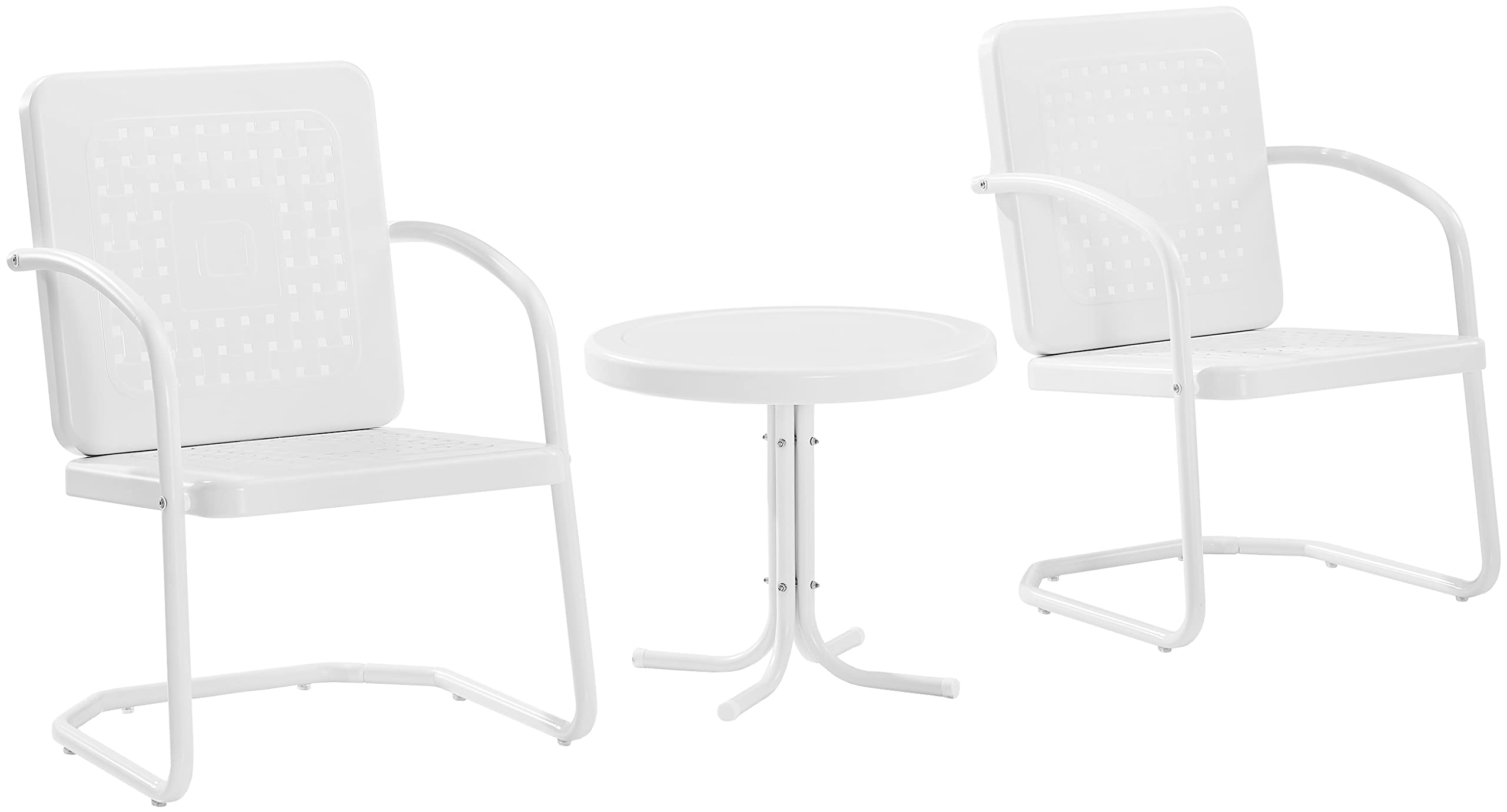 Crosley Furniture Bates 3-Piece Outdoor Chair And Side Table Set