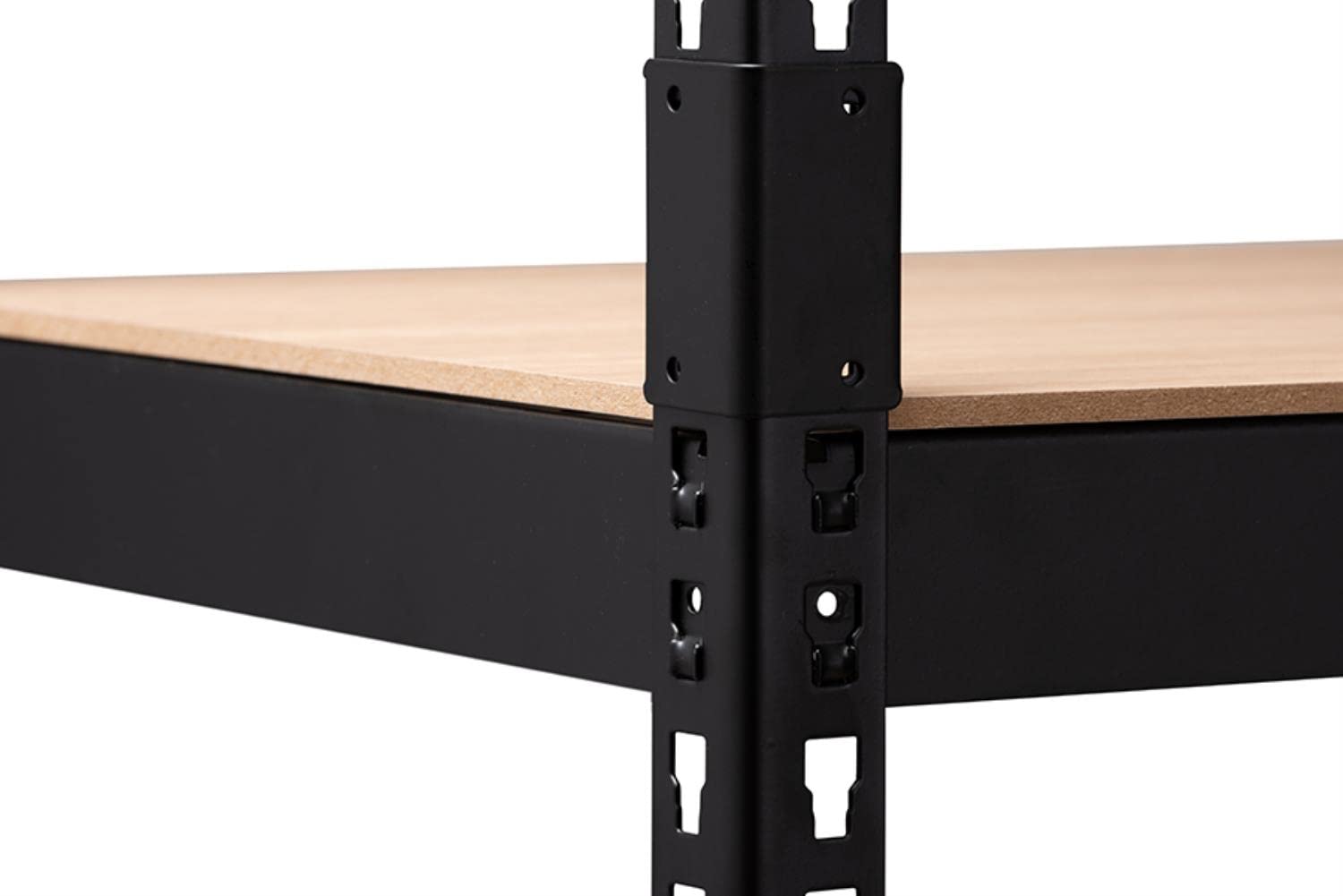 Baxton Studio Gavin Black Metal 5-Shelf Closet Storage Organizer