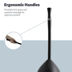 Casabella Toilet Plunger and Hideaway Caddy Combo Heavy-Duty Plastic Black 8500102