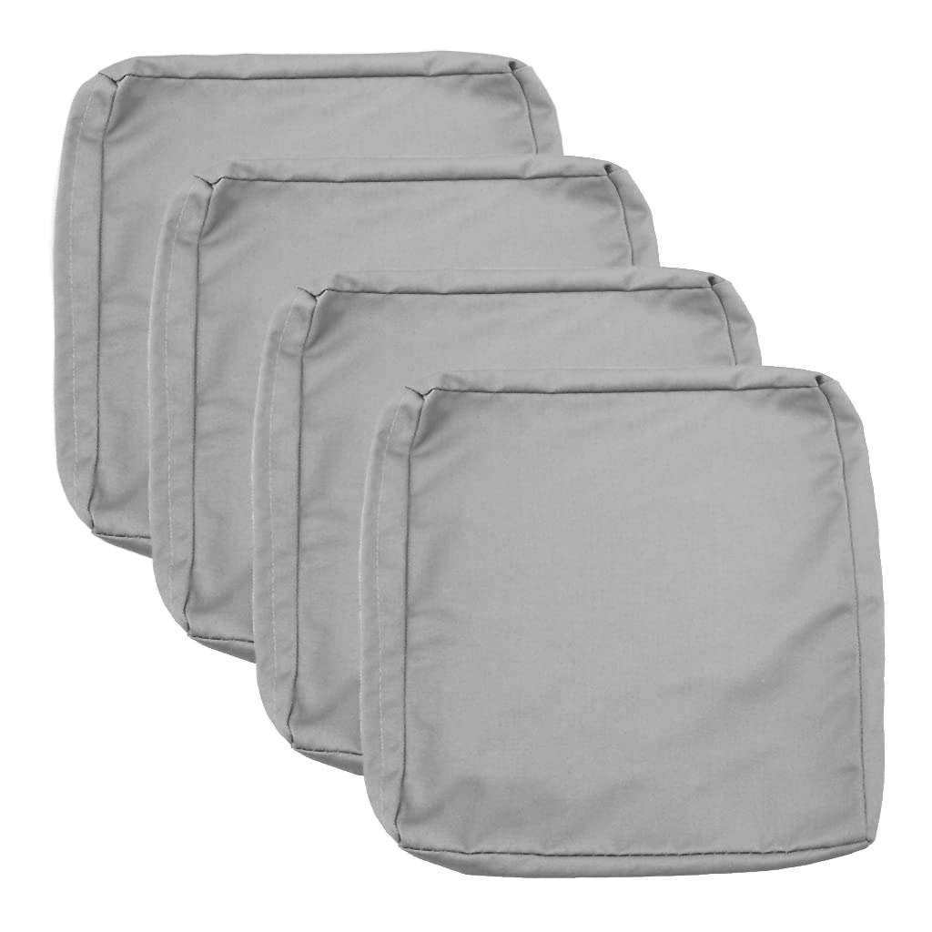 Sqodok Patio Cushion Covers 24X24 Inch, 4Pack Outdoor Cushion Covers For Patio Furniture Waterproof Patio Cushion Slicovers Repl