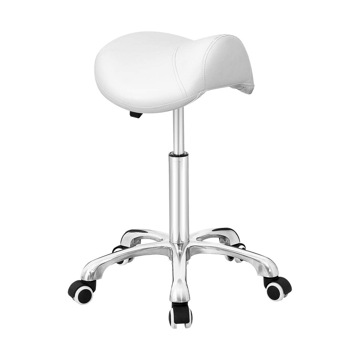 Antlu Saddle Stool Rolling Chair for Office Massage Salon Technician Kitchen Spa Drafting,Adjustable Hydraulic with Wheels (with