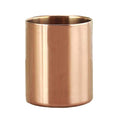 Rose Gold Pen Holder Glossy Stainless Steel Pencil Cup For Desk Organizers Multi Use Makeup Brush Holder Flower Vase Mini Pot De
