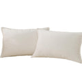 Jiahannha Velvet Cream White Throw Pillow Covers 12X20 Inches Pack Of 2 Soft Decorative Square Cushion Covers For Couch Sofa Bed